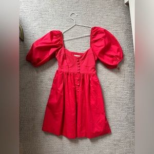Pink/Red Anthropologie Dress